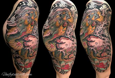 Bart Andrews - In progress Japanese dragon